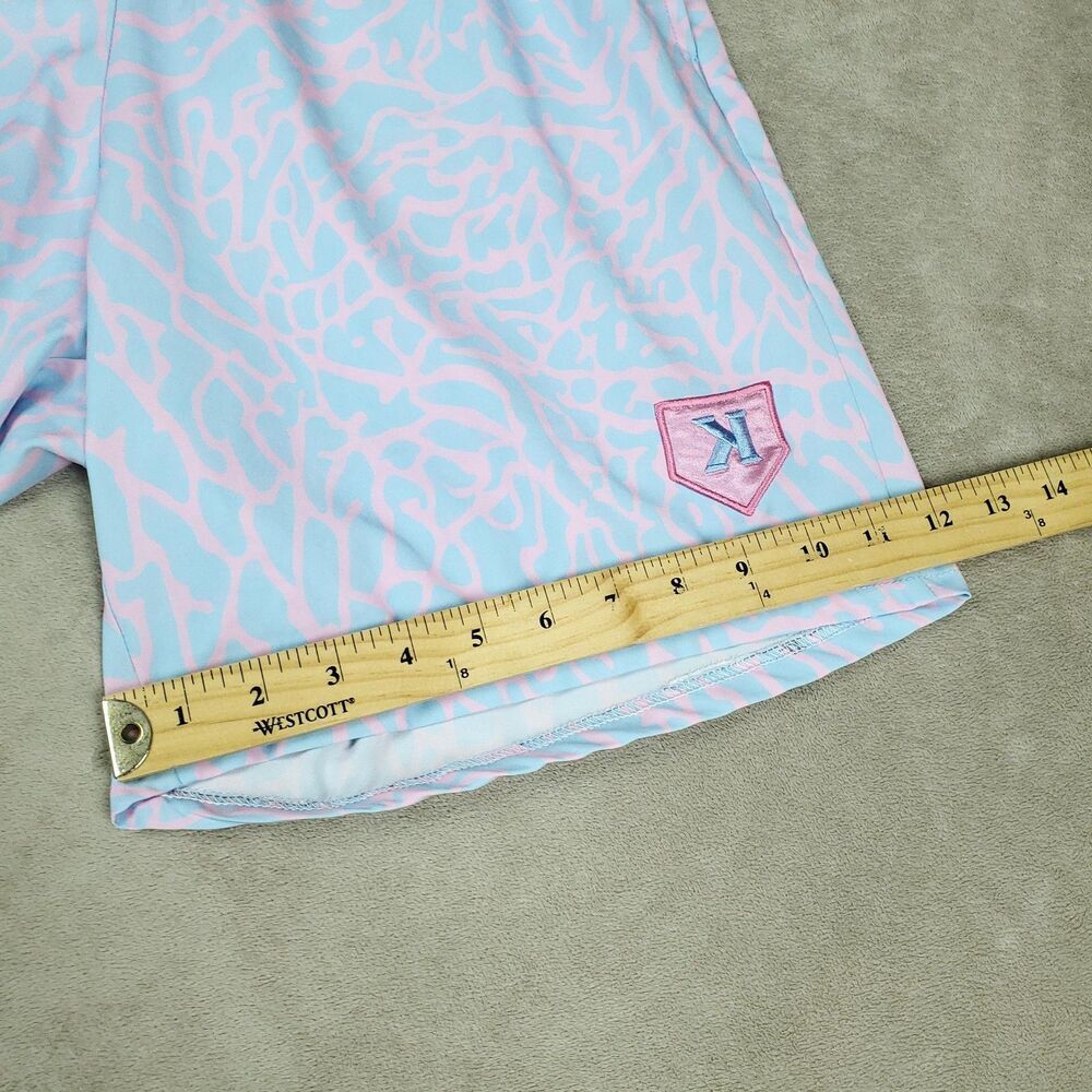 Pitchers Only Shorts Mens XL Blue Pink Geometric Athletic Drawstring Pockets - Picture 7 of 8
